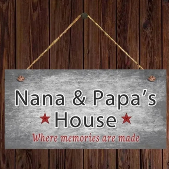 New Nana and papa wooden sign - Picture 1 of 2